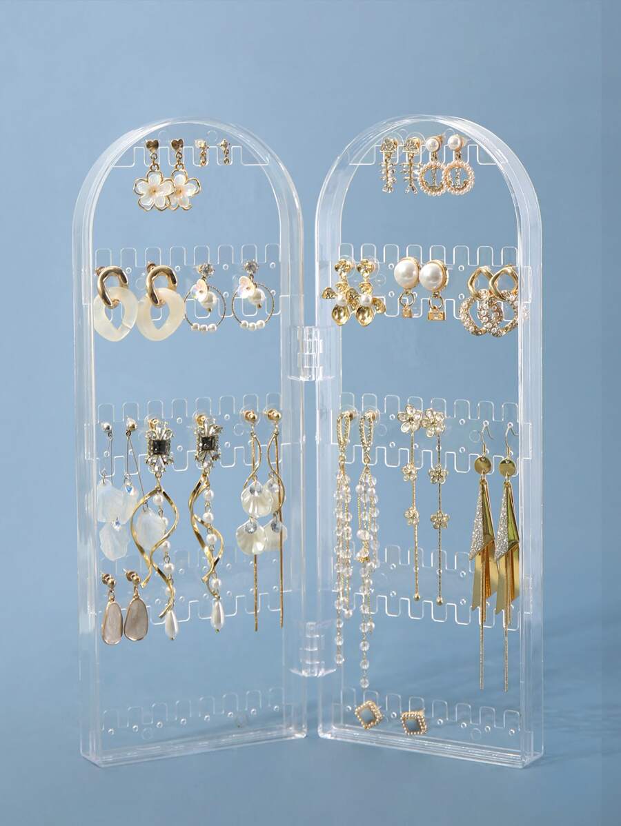 1 pieza Estante de almacenamiento de joya transparente