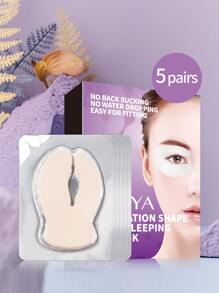 夜間睡眠眼貼平滑抗皺面部護膚貼紙 - 白色 - 查看 3