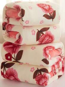 1pc Printed Thin Quilted Blanket For All Seasons, Made Of Gold Mink, Perfect For Summer Nap And Bedroom Home Decor