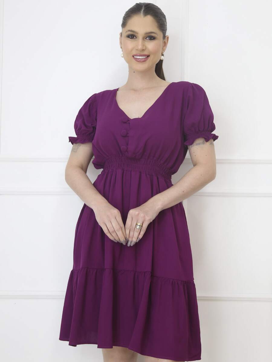 Women Dresses - Màu tím - Xem 1
