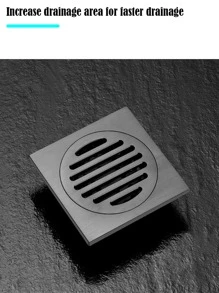 1入組不銹鋼淋浴地漏回流防止器 - 單向閥，4 英寸排水防臭蓋，帶密封圈，適用於管道浴室廚房，灰色 - 灰色 - 查看 3