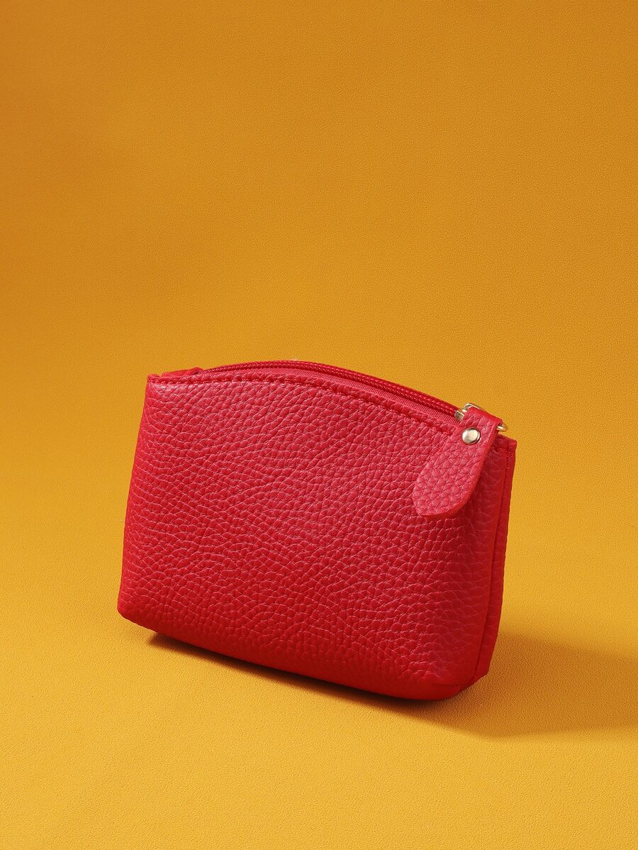 Fashion Women Pu Wallet Lightweight Pattern Cash ID Card Credit CardPortable Pocket Small Pocket Wallet Short Wallet Malist Fashion Modern Business For Anniversary For Christmas On Valentine Day For Birthday Gift For Gift For Couple For Girls For Lady For Female Bag School Supplies For School Dorm Room & Back To School Pouch For Women Wallet Mini Wallet Purse Wallet Coin Wallet - Red - View 1