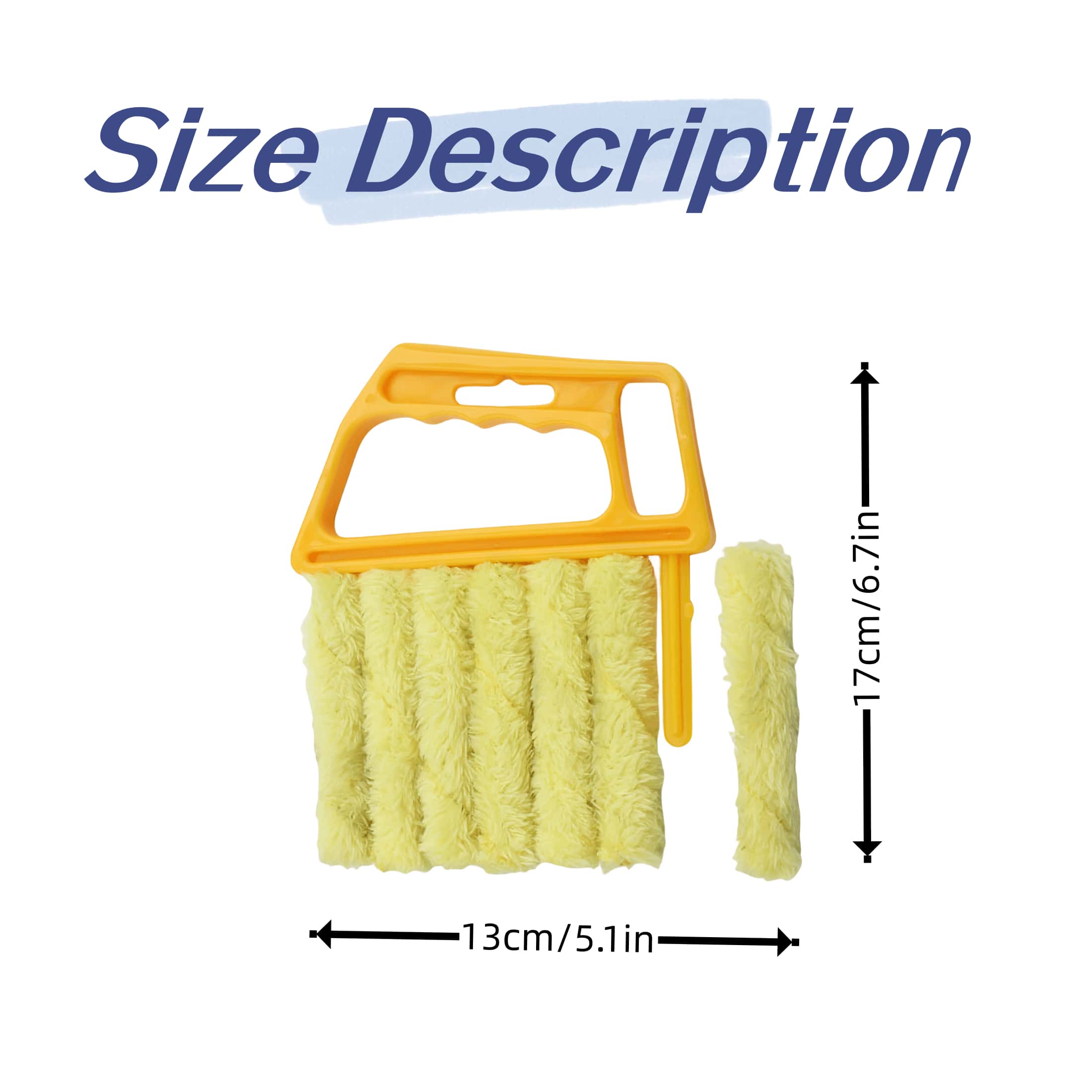 1pc Blinds Cleaner, 7 Fingers Dust Cleaning Tool For Window, Air Conditioner, Fan, Home