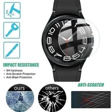 钢化玻璃膜适用于三星 Galaxy Watch 6 40mm44mm 防刮透明屏幕保护膜适用于 Galaxy Watch 6 Classic 43mm 47mm - 銀河手錶 6 44 毫米 - 查看 2