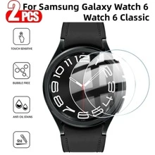 钢化玻璃膜适用于三星 Galaxy Watch 6 40mm44mm 防刮透明屏幕保护膜适用于 Galaxy Watch 6 Classic 43mm 47mm - 銀河手錶 6 44 毫米 - 查看 5