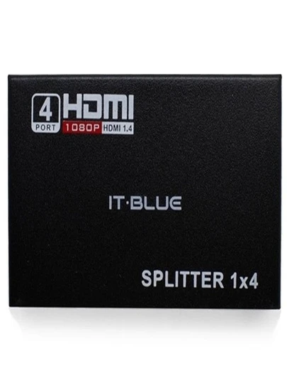 Splitter Distribuidor Divisor  1x4 - Versão 1.4 3d 1080p