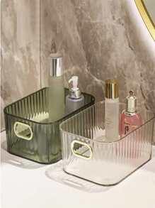 豪華桌面組織籃寵物透明化妝品和口罩架,點心咖啡桌整潔盒收納盒