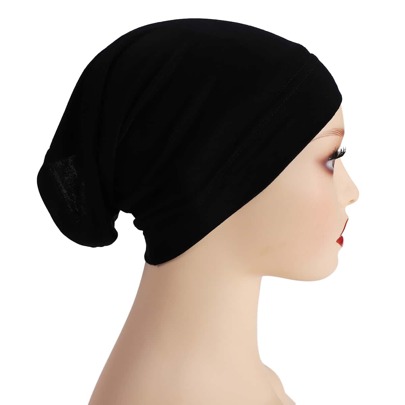 1pc Under Cap Women's Plain Tube Basic Headwrap Hijab Cap Soft Abaya Accessories