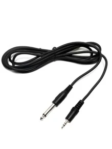 Cabo P10 x P2 Estéreo - Preto - Visão 1