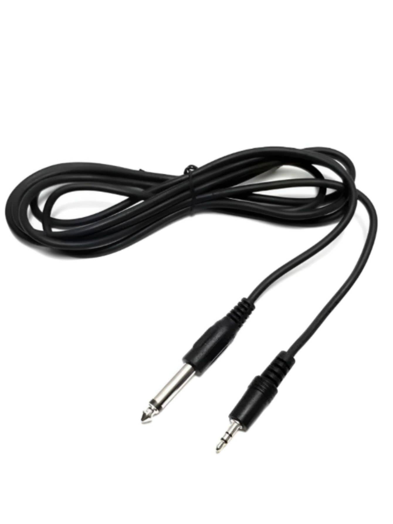 Cabo P10 x P2 Estéreo - Preto - Visão 1