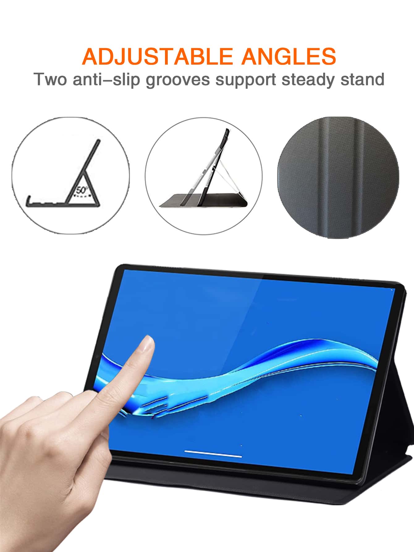 Succtopy Custodia Lenovo Tab M10 3rd Gen 10.1 Pollici 2022,Cover in Pelle PU Flip Portafoglio con Porta Penna,Custodia Protettiva con Slot Card Lenovo Tab M10 3rd Gen 10.1 TB-328FU/TB-328XU,Blu Reale