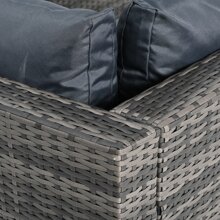 Nestfair 7-Piece Wicker Patio Conversation Set With Cushions And Coffee Table