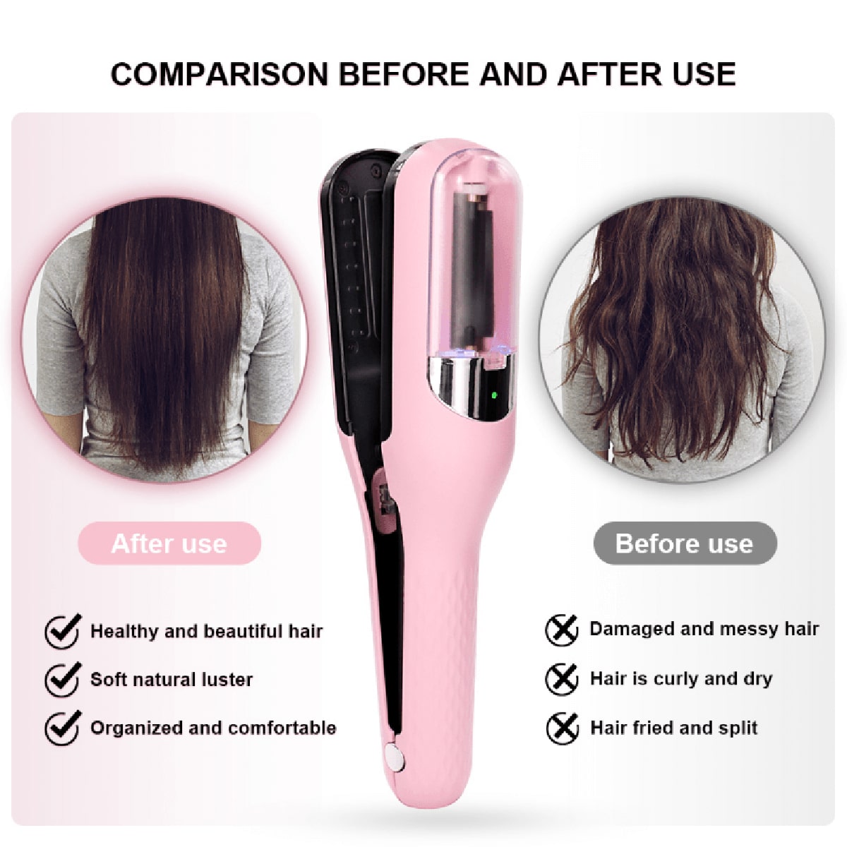 Automatic Multifunction Hair Trimmer Split Ends Clipper With Charging