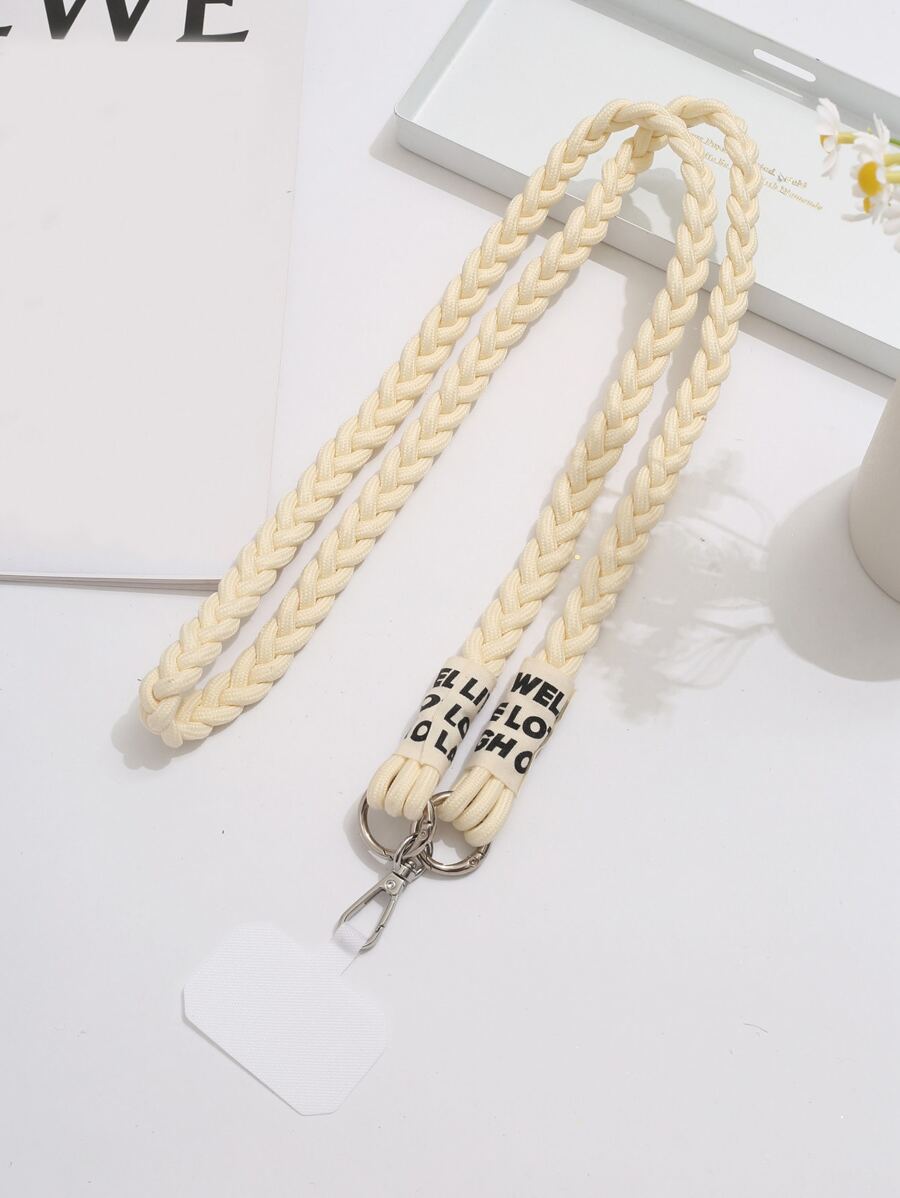 带肩垫的三股编织斜挎带，可用作背包带，适合用作手机壳，送给母亲、家人、朋友、生日、节日的礼物，手机挂饰，手机链