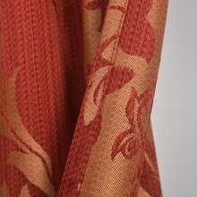 1入組提花花朵設計掛袋式窗簾,適用於廚房、臥室、浴室 - 彩色 - 查看 6