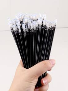 10pcs/set Refillable Erasable Neutral Pen, Black - Black - View 5
