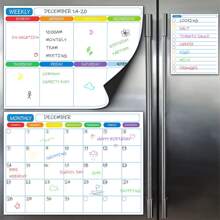1pc Letter Graphic Calendar Fridge Magnet - Multicolor - View 1