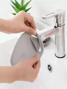 Extensor de grifo para lavado de manos, deflector de agua con tubo ajustable para cocina y baño, evita salpicaduras, decoración del hogar y del baño, decoración de otoño, de vuelta a la escuela - Gris - Ver 8