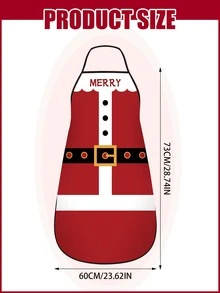1 Miếng Giáng sinh In Không thấm nước Tạp dề nhà bếp - Nhiều màu - Xem 3