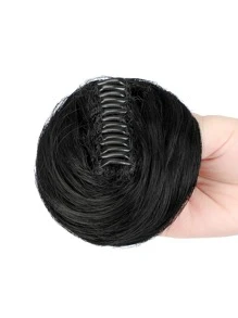 1 件哑光合成纤维甜甜圈发夹，适合日常佩戴