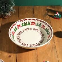 1pc Christmas Ceramic Tableware Plate Or Bowl - Multicolor - View 5