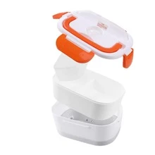 Electric Heating Lunch Box Outdoor Food Warmer Large Container Box Stainless Steel - View 3