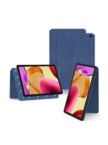 Magnetic Protective Case For 2023 Fire Max 11 Tablet, Supports Horizontal & Vertical Stand,Sleep/ Wake Feature, Leather Case - Blue - View 5