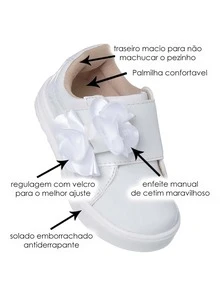 Kids Flats - 白色 - 查看 2