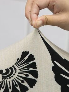 2入組葉子印花翼背扶手椅椅套，現代風格彈性聚酯纖維可拆卸沙發套，適合客廳和臥室裝飾 - 彩色 - 查看 4