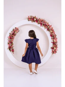 Young Girls Dresses - 藏蓝色 - View 2