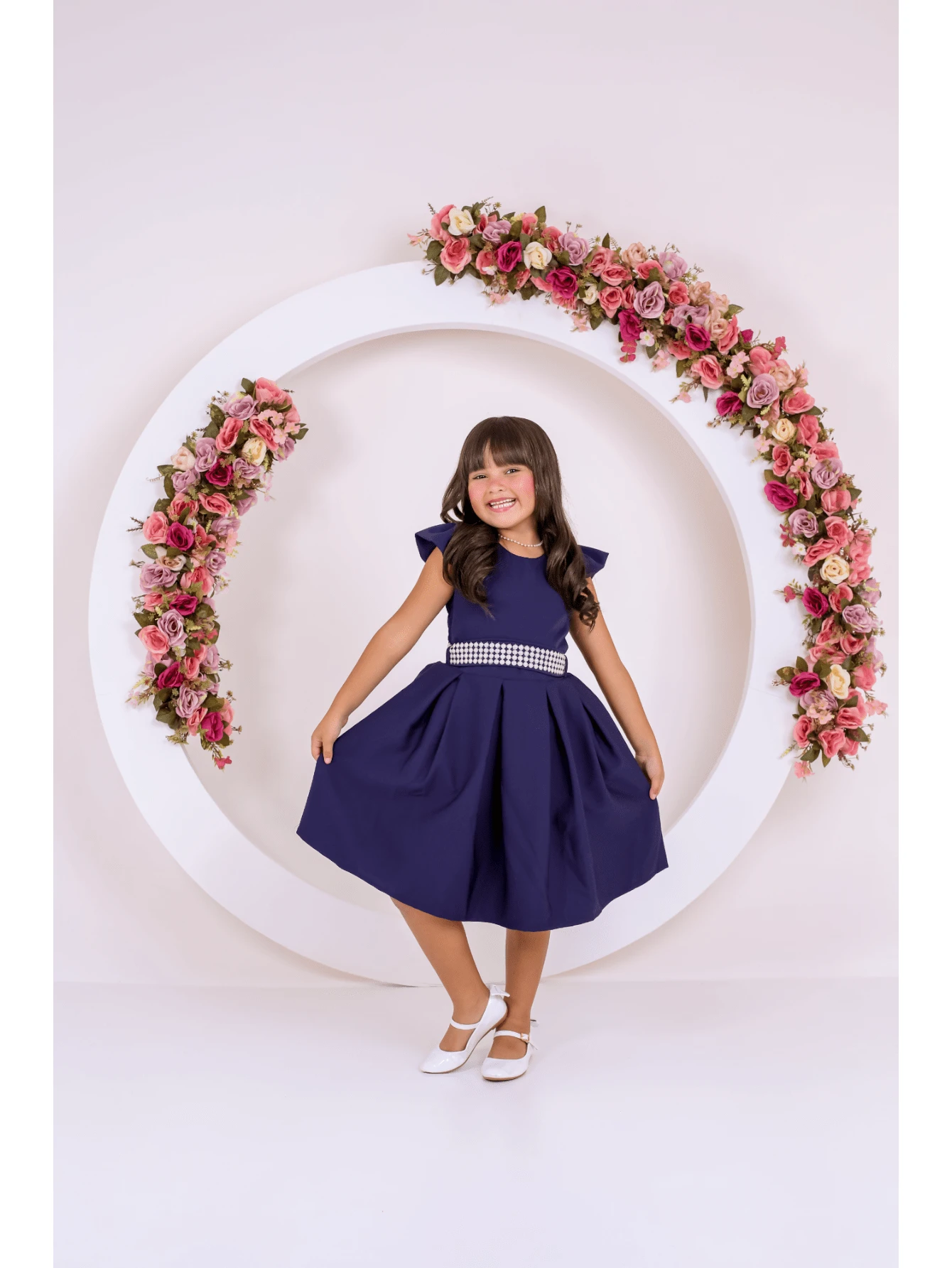 Young Girls Dresses - 藏蓝色 - View 1