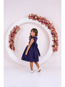 Young Girls Dresses - 藏蓝色 - View 3