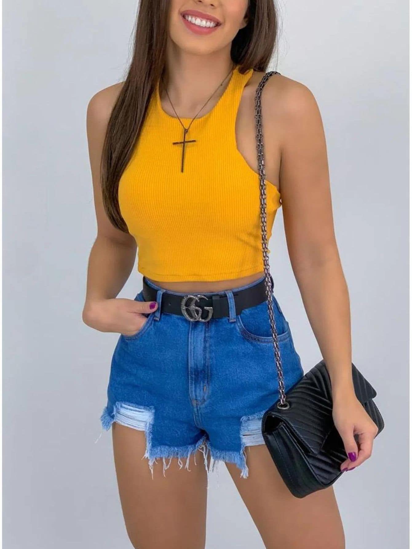 Women Tops - Mustard Yellow - View 1