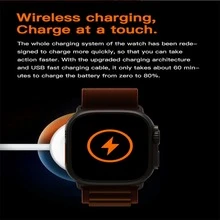 SC&S,SMART WATCH T800 ULTRA, WIRELESS CHARGING Smart WATCH, 1.99 INFINITE DISPLAY, APP HIWATCH PRO - White - View 4