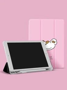 可爱鸭子保护套，适用于带笔架的 iPad，支持自动睡眠/唤醒盖 - 彩色 - 查看 4