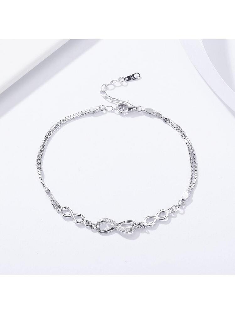 Bracciale Argento Nome Zirconi Dorato e Personalizzato | Eleganza