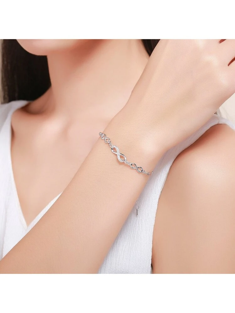 ZNBOH 5-6 PCS Bracciale Donna Argento Oro 18k Regolabile Bracciali Catena Tennis Box Serpente Figaro Set Braccialetti Dorato Gioielli Compleanni