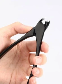 Classic Manicure & Pedicure Tool Set With Premium Ant Design Nail Clippers, Double-Ended Nail File, Dead Skin Pusher, Nail Art Tweezers & Scissors, Nail Drill & Acrylic Clipper, Professional Or Home Use,Nail Supplies,Nail Tools,Nail Art Tools,Back To School,Nails,Nail Tools For Press On Nails - Black - View 4