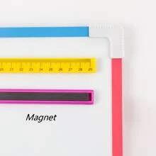 3pcs Random Color 29cm Magnetic Ruler, Suitable For Magnetic Chalkboard Teaching In Schools, Magna Doodle Boards For Toddlers, Multi-purpose Magnetic Drawing Tool For Measurement And Affixation - Multicolor - View 5