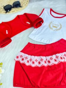 Baby Girls Sets - Đỏ - Xem 1
