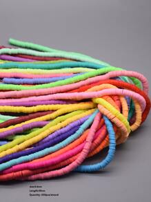 12 Strands Random Bright Color 6x1mm polymer clay beads - Multicolor - View 3