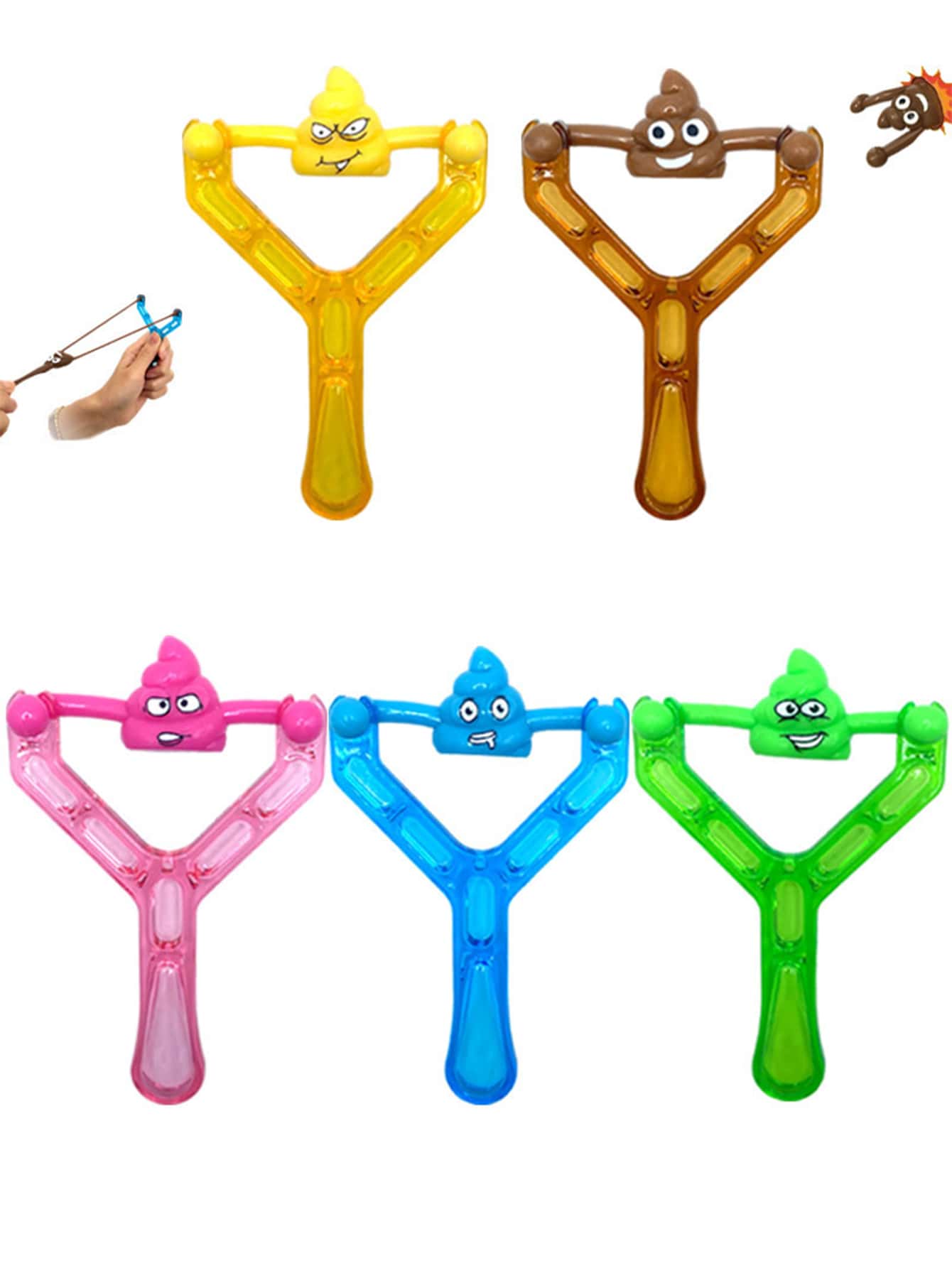 5入組隨機顏色創意彈弓玩具套裝 - 彩色 - 查看 1