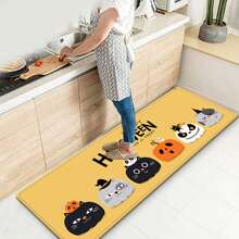 1 Miếng Đầy màu sắc In Thảm Đối với Phòng ngủ Chống dầu Chống trượt Hình chữ nhật Nhà  Trang trí Thảm Hành lang Phòng khách Thảm chùi chân  Tấm thảm - Màu vàng - Xem 7