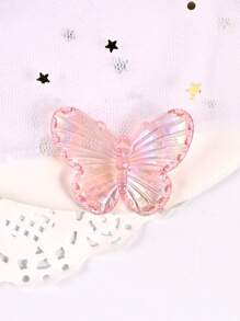 20入組/袋隨機混合多彩蝴蝶形珠子,可用於自製耳環,髮飾,樹脂珠寶製作。同時,也可用作文具,手機殼裝飾,鑰匙扣,杯子,鞋扣,冰箱磁鐵。珠寶製作材料套裝 - 彩色 - 查看 14