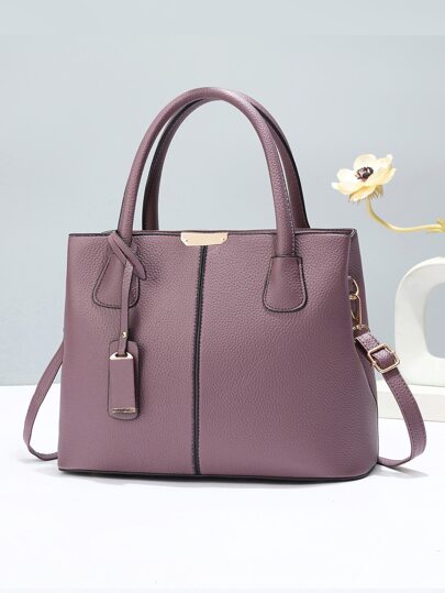 防水時尚時尚手提包附配件，大容量手提包，單肩包，復古手提包，簡約，經典皮革大包女式，女士，情侶旅行，工作和辦公室，週末和假期
