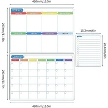 1pc Letter Graphic Calendar Fridge Magnet - Multicolor - View 5