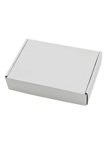 10入組薑色三層硬紙板禮品包裝盒,飾有飛機圖案,適用於節日 - 白色 - 查看 5