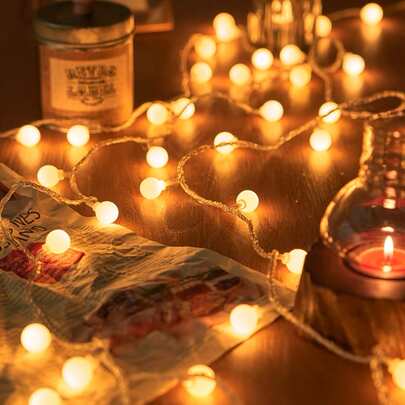 Nhỏ bé Quả bóng tròn & Hình ngôi sao Led , Hoàn hảo Đối với Đêm Thị trường , Ký túc xá Phòng Môi trường , Phòng ngủ Và Cắm trại Đồ trang trí