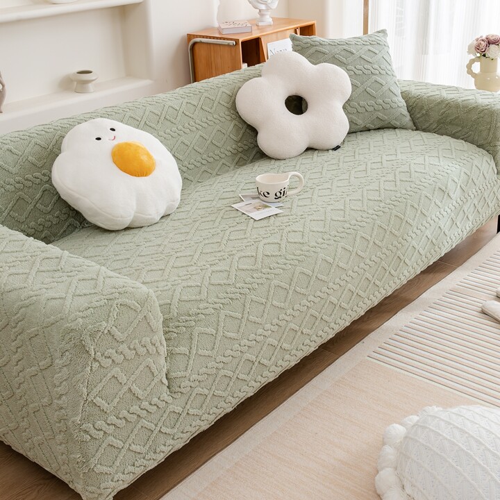 ぴちょん♡様 専用】LOOSY ソファカバー グリーン さやか 95x90x60cm