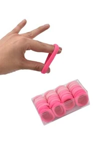 32 ligas para cabello colores rosas elásticas. - Rosa - Ver 2